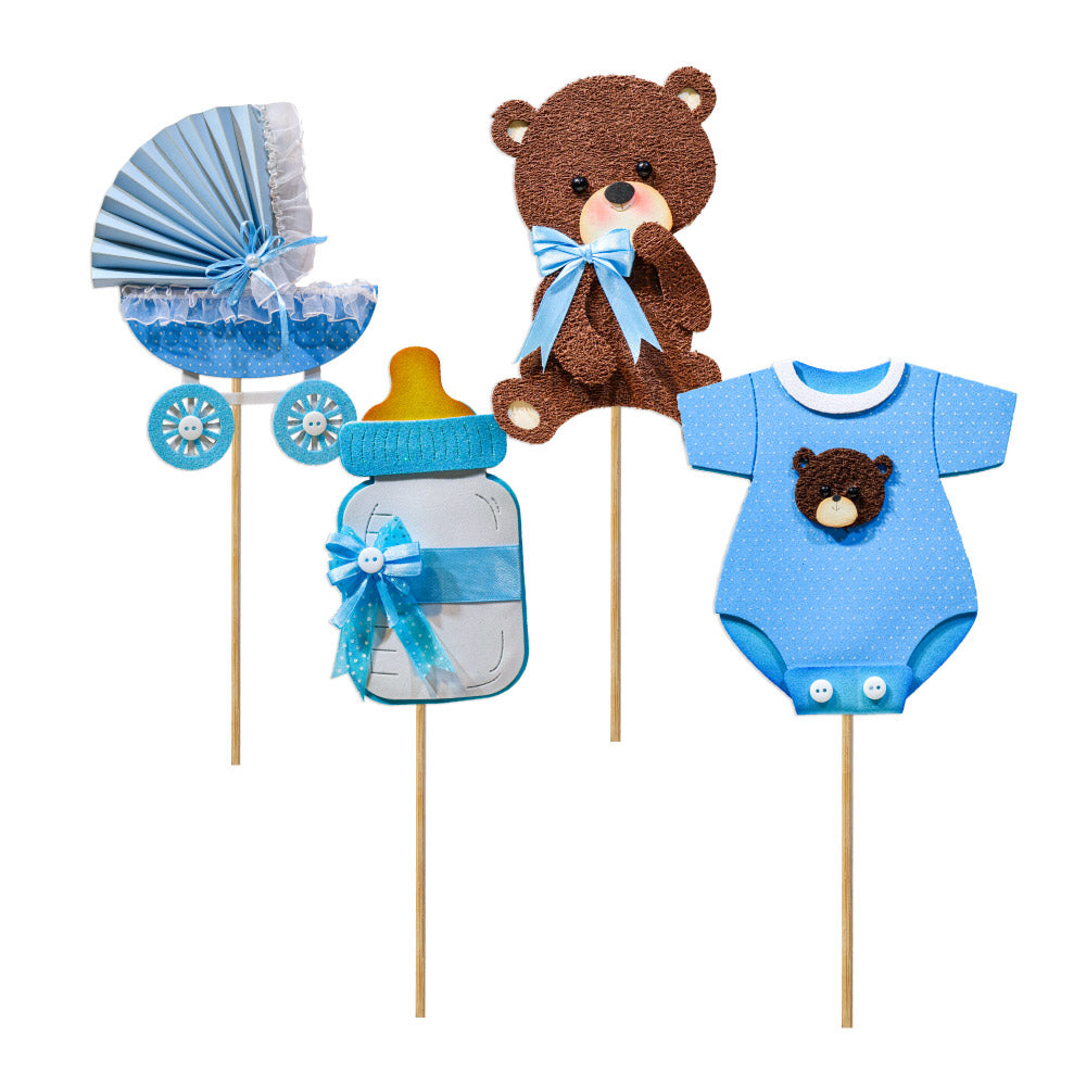 Decoracion Baby Shower Nino x 4 und decoraciones para baby shower Confetti Confetti Colombia