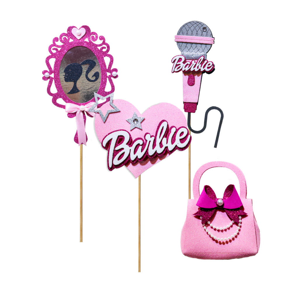 Barbie - Decoraciones de despedida de soltera, decoraciones para el día de  San Valentín, decoraciones de fiesta de cumpleaños de princesa rosa